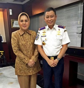 Walikota Ir Tatong Bara bersama Mentri Perhubungan Ignasius Jonan