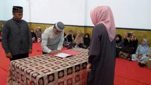 Suasana sertijab Sekot yang dipimpin langsung Wali Kota Kotamobagu, Tatong Bara.