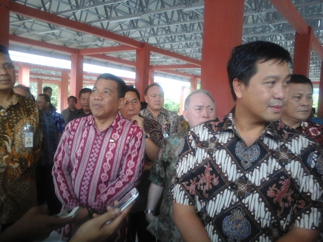 Peresmian pasar Boroko beberapa waktu lalu.