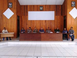 Suasana rapat  koordinasi panitia pelaksana Bazar Ramadan di Aula Kantor Wali Kota
