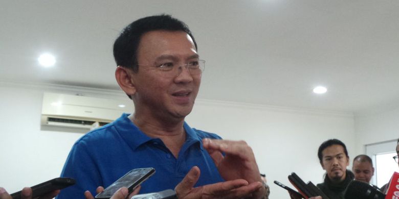 Calon gubernur DKI Jakarta Basuki Tjahaja Purnama atau Ahok