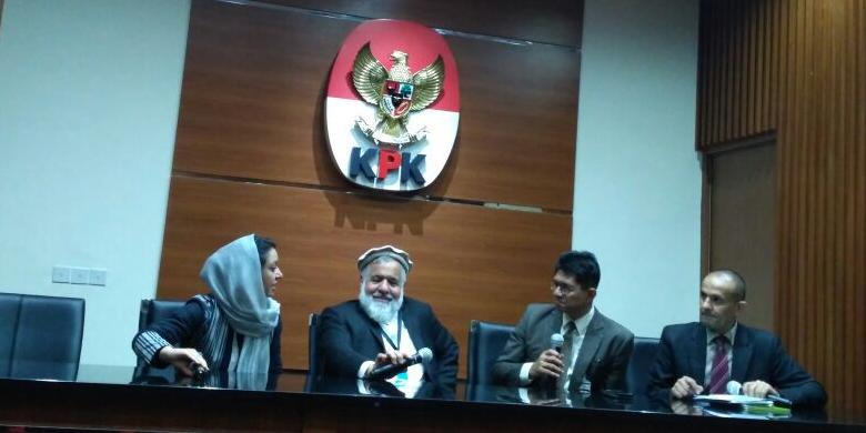 Delegasi Afganistan sambangi KPK untuk belajar pemberantasa korupsi.