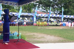 Walikota Kota Kotamobagu, Ir Tatong Bara saat menjadi Irup Peringatan Hari Bela Negara, Hari Ibu dan HUT DWP