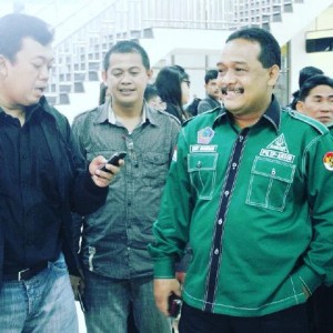 Chandra Modeong Saat bersama Ketua Umum GP Ansor Pusat Nusron Wahid dan Ketua GP Ansor Sulut Beny Ramdhani