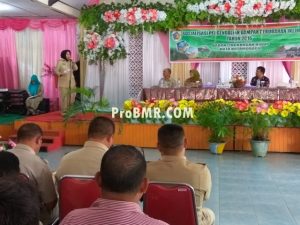 Wali Kota Tatong Bara saat membuka acara sosialisasi tentang dampak perubahan iklim 2016