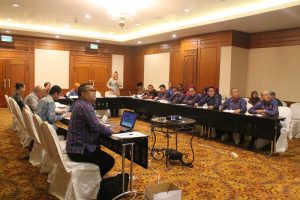 Suasana presentase Wali Kota di Kementrian lingkungan hidup, tampak sejumlah kepala SKPD hadir saat presentase