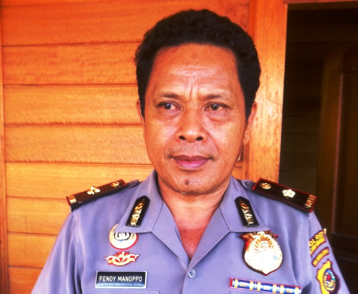 Kompol Efendi Manoppo.