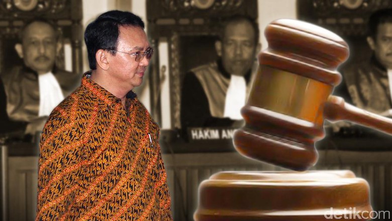 Majelis hakim membacakan putusan terhadap Basuki Tjahaja Purnama