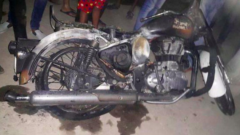 Motor yang hangus terbakar