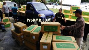 Tampak Ratusan Kardus Komix Disita Satuan Narkoba Polres Bolmong