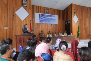 Walikota Saat Memberikan Sambutan Pada Penutupan Diklat Prajabatan