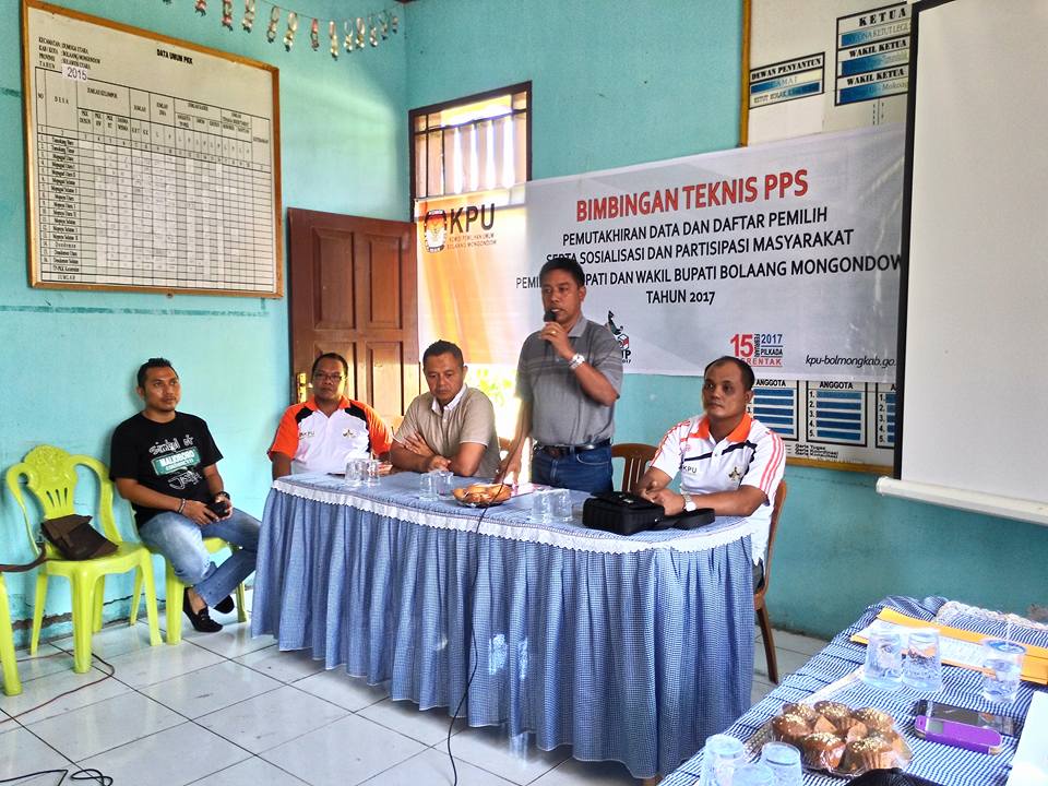Tampak Bimtek KPU di Kecamatan Dumoga Utara