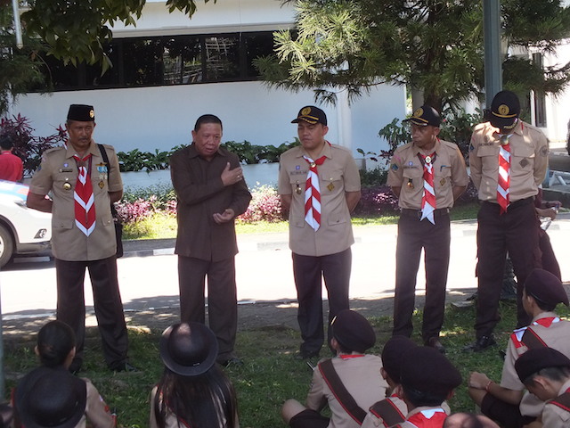 foto Bupati Bolmong saat memberrikan arahan