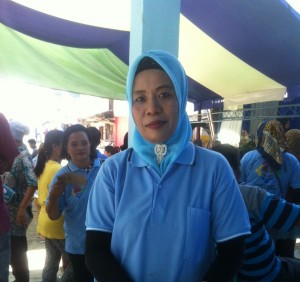 Indra Baba, salah satu pedagang Pasar 23 Maret