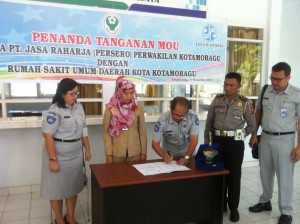 Suasana Penandatanganan MoU antara PT Jasa Raharja dan RS Pobundayan