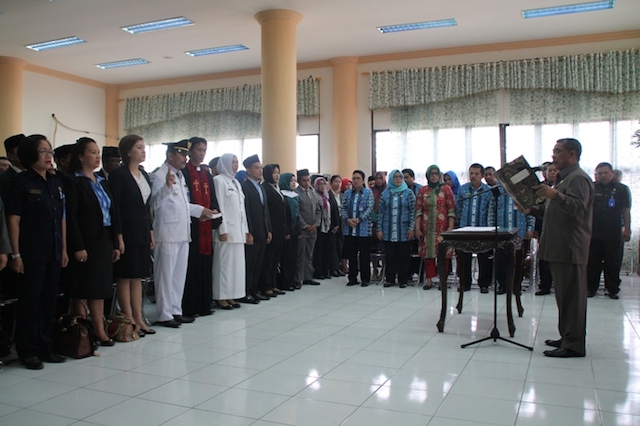 Tampak pelantikan pejabat beberapa waktu lalu.