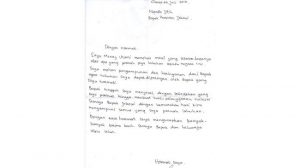 Surat terpidana mati Merry Utami. 
